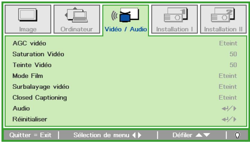 CANON LV-WX300USTI - LV-WX310ST - Menu Video - 1