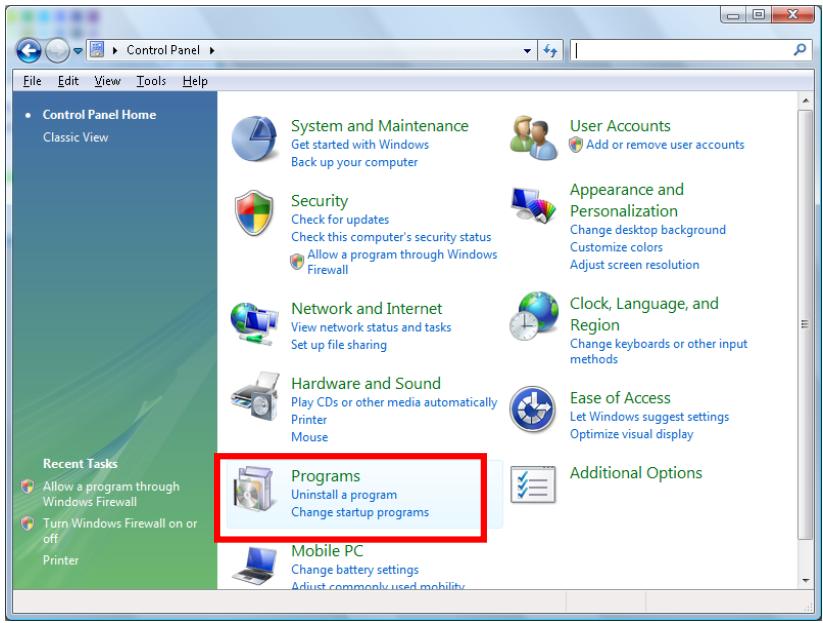 CANON LV-WX300USTI - LV-WX310ST - Comment faire pour avoir TELNET activé dans Windows VISTA / 7 - 1