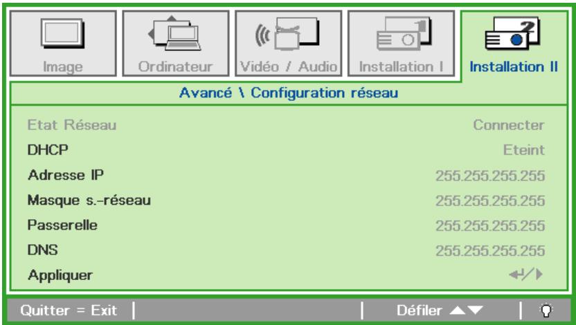 CANON LV-WX300USTI - LV-WX310ST - Configuration réseau - 1