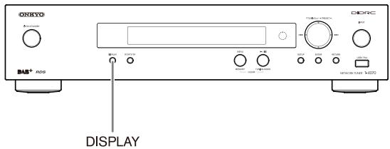 ONKYO T4070 - Visualizzazione delle informazioni radio DAB - 1