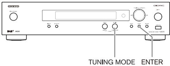 ONKYO T4070 - Mode de recherche de stations DAB - 1