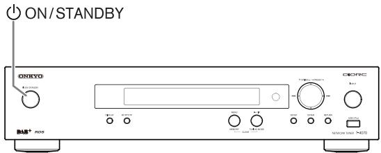 ONKYO T4070 - Mise sous tension et veille - 1