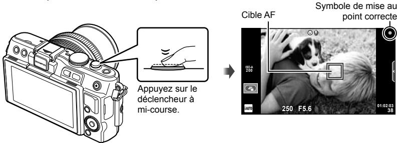 OLYMPUS E-PL6 - Effectuez la mise au point. - 1