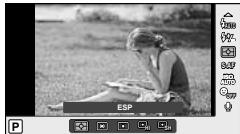 OLYMPUS E-PL6 - Sélection de la mesure de la brillance par l'appareil (mesure) - 1