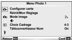 OLYMPUS E-PL6 - ■ Menu Photo 1/Menu Photo 2 - 1