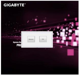 GIGABYTE M1005 - Launch System Recovery - 1