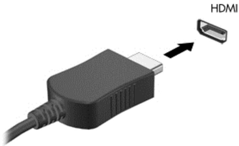 HP PAVILION X2 - Connexion de périphériques video à l'aide d'un cable HDMI - 2