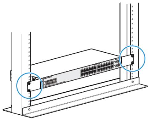 HP E 1820-24G - E 1820-24G-POE - E 1820-48G - E 1820-8G - E 1820-8G-POE - Rack or Cabinet Mounting - 3