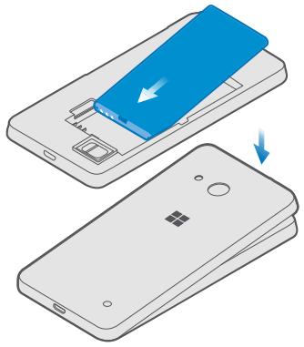MICROSOFT LUMIA 550 - Replacer la batterie et la façade arrêté - 1