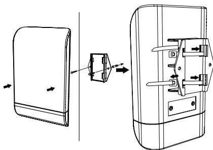 D-LINK DAP-3410 - PASSO 2: installazione del punto di accesso su un'asta o a parete - 2