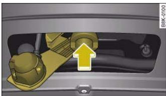 AUDI A5 - The spring mechanism inside the ball joint must be in the "ready" position. - 2