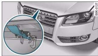 AUDI A5 - Opening the bonnet - 1