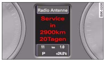 AUDI A5 - Service interval display - 2