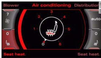AUDI A5 - Seat heating for front seats - 2