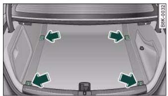 AUDI A5 - Fastening rings - 1
