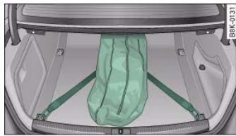 AUDI A5 - Securing the transport bag - 1