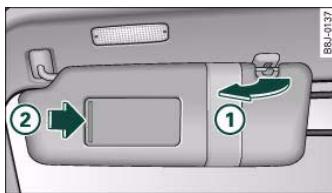 AUDI A5 - Sunvisors - 1