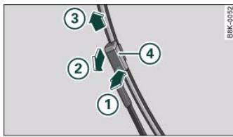 AUDI A5 - Changing wiper blades - 1