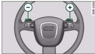 AUDI A5 - Steering wheel with tiptronic controls - 1