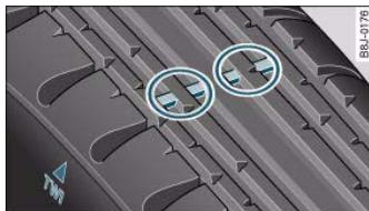 AUDI A5 - Tread wear indicators - 1