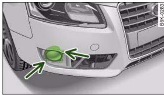 AUDI A5 - Changing bulb for front fog lights - 2