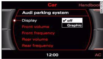 AUDI A5 - Switching graphic display on and off - 1