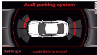 AUDI A5 - Parking aid (front and rear), with display - 2