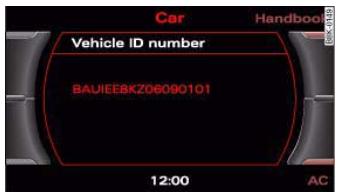 AUDI A5 - Vehicle identification data - 1