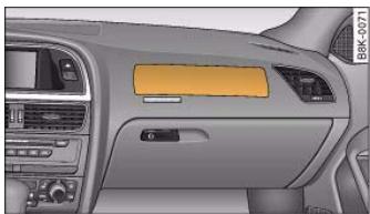 AUDI A5 - Description of front airbags - 2
