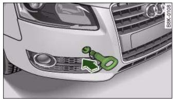 AUDI A5 - Front towline anchorage - 2