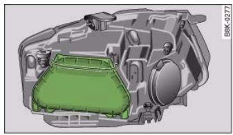 AUDI A5 - Removing bulb for dipped headlights - 1