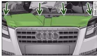 AUDI A5 - Changing bulbs for headlights - 1