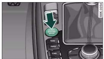 AUDI A5 - Starting the engine with the Start/Stop button - 1
