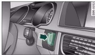 AUDI A5 - Starting the engine with the key - 1