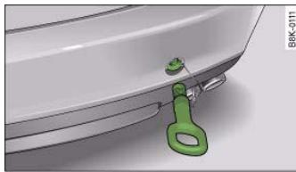 AUDI A5 - Rear towline anchorage - 1