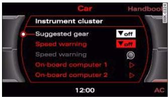 AUDI A5 - Driver information system - 1