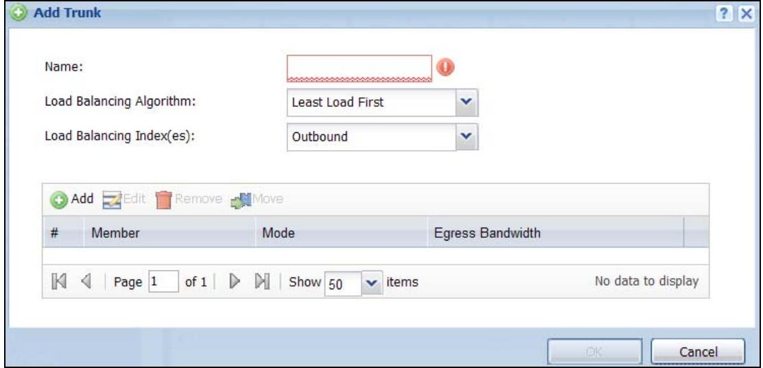 ZYXEL UAG2100 - Configuring a User-Defined Trunk - 1