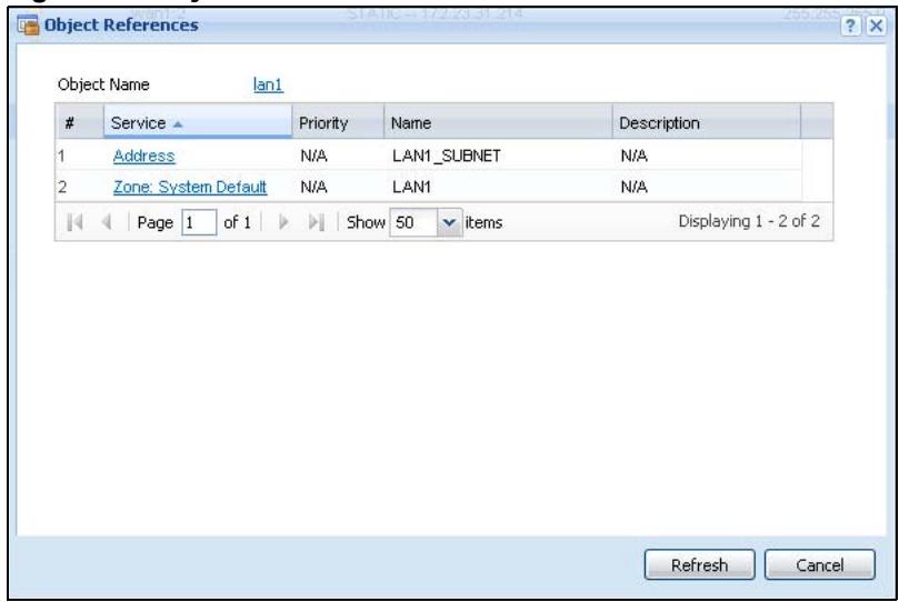 ZYXEL UAG2100 - Object References - 1
