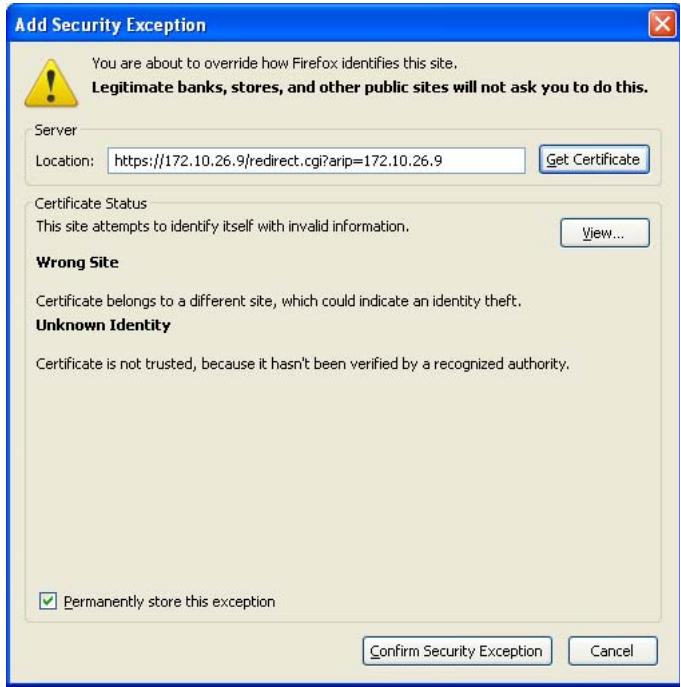 ZYXEL UAG2100 - This Connection is Untrusted - 1