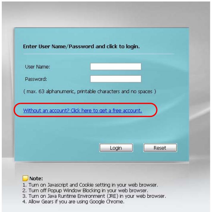 ZYXEL UAG2100 - Generate a Free Guest Account - 2