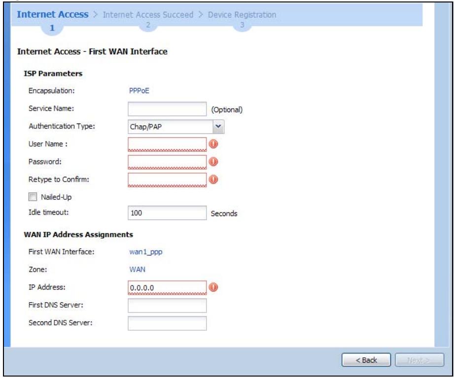 ZYXEL UAG2100 - Internet Access: PPPoE - 1