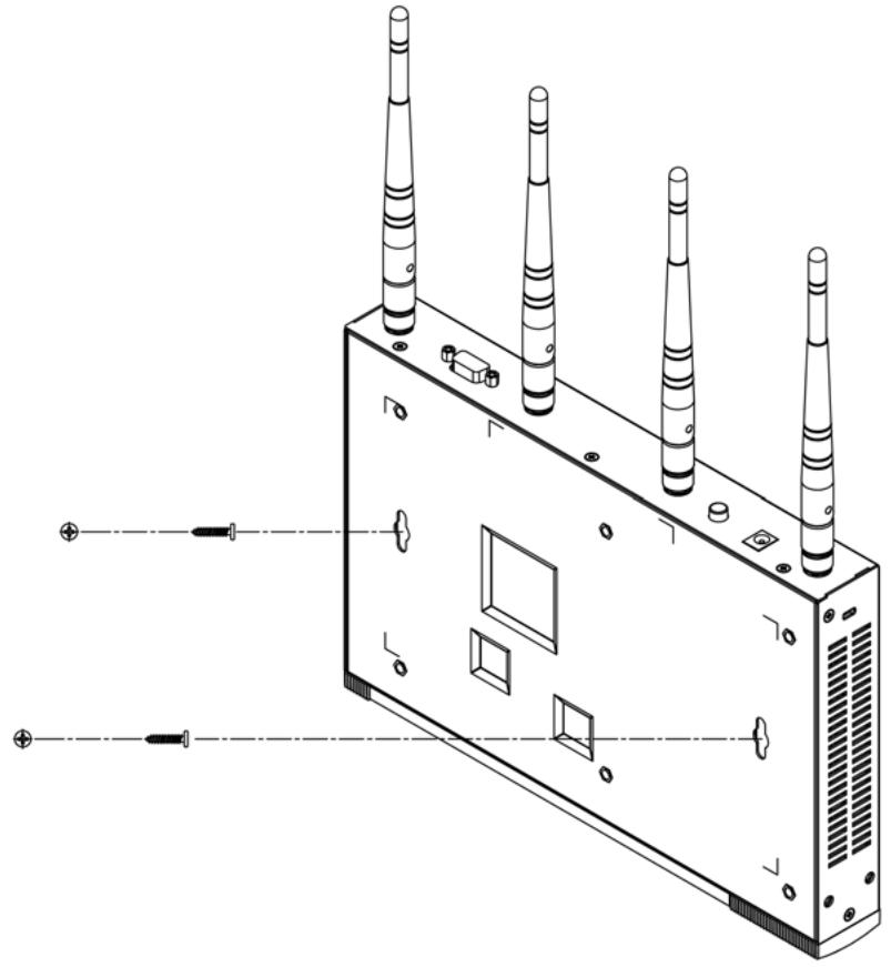 ZYXEL UAG2100 - Be careful to avoid damaging pipes or cables located inside the wall when drilling holes for the screws. - 1