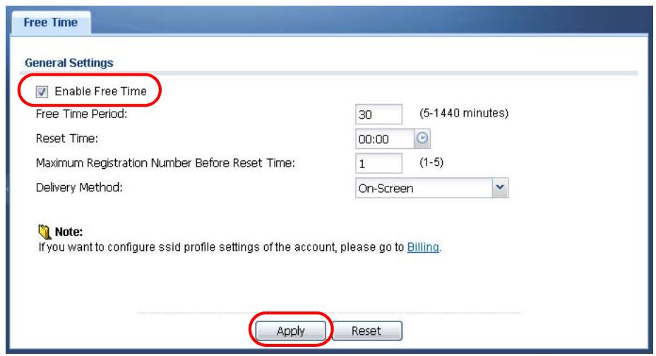 ZYXEL UAG2100 - Generate a Free Guest Account - 1