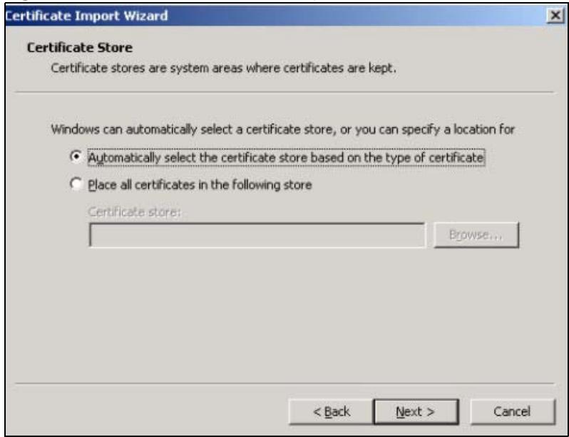 ZYXEL UAG2100 - Installing Your Personal Certificate(s) - 4