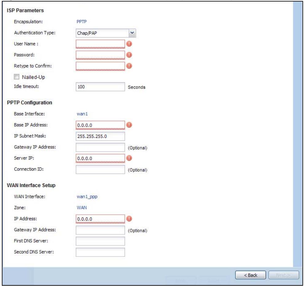 ZYXEL UAG2100 - ISP and WAN Connection Settings - 1