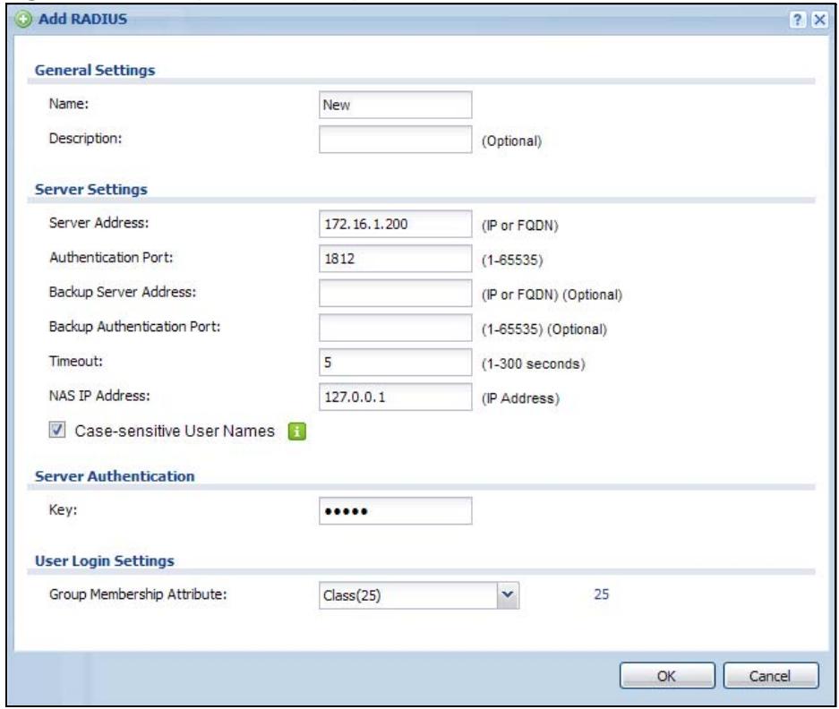 ZYXEL UAG2100 - User Group Authentication Using the RADIUS Server - 1