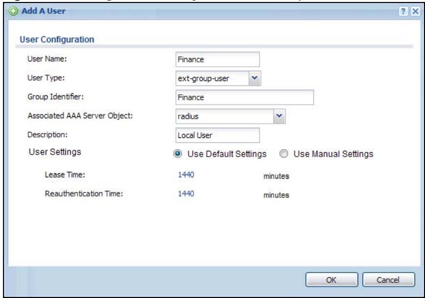 ZYXEL UAG2100 - User Group Authentication Using the RADIUS Server - 2