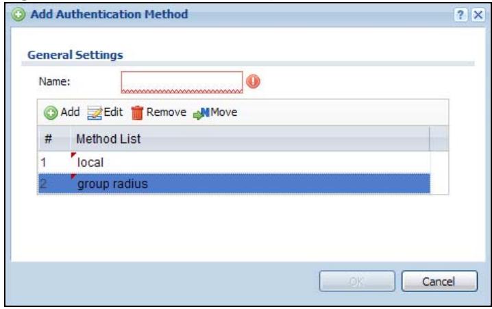 ZYXEL UAG2100 - Creating an Authentication Method Object - 1