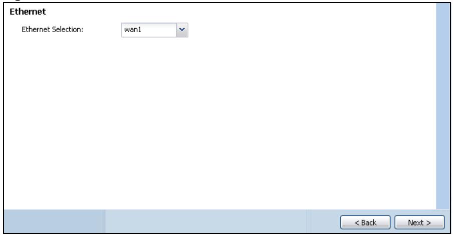 ZYXEL UAG2100 - Choose an Ethernet Interface - 1