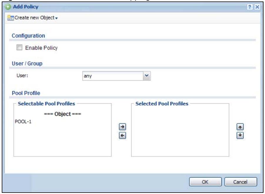 ZYXEL UAG2100 - The VPN 1-1 Mapping Edit Screen - 1